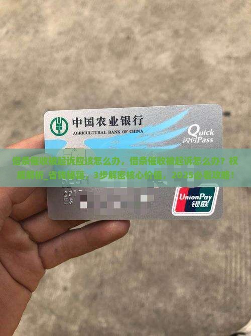 借条催收被起诉应该怎么办