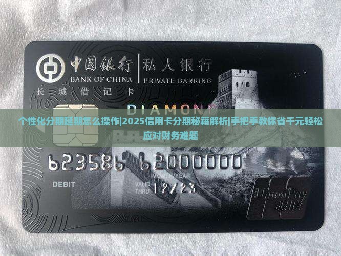 个性化分期延期怎么操作