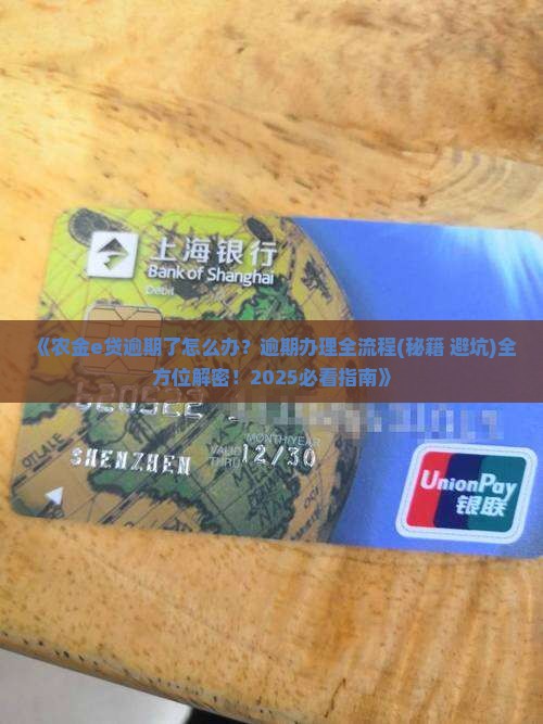 农金e贷逾期怎么办理如何解决