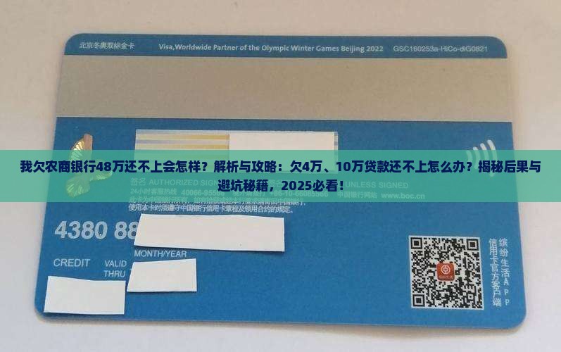 我欠农商银行48万还不上会怎样