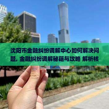 沈阳市金融纠纷调解中心如何解决问题