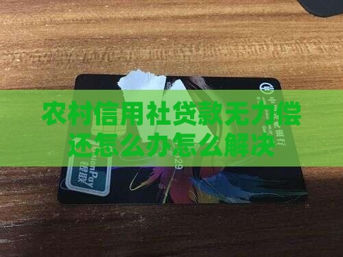 农村信用社还不起款怎么办应该怎么解决