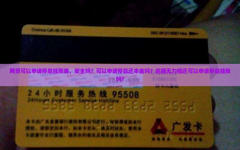 网贷可以申请停息挂账嘛