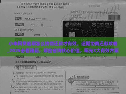 小米网贷逾期怎么协商还款才有效