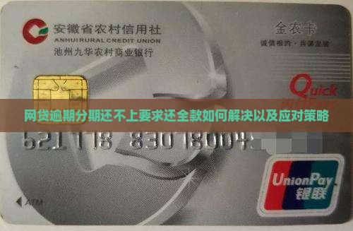 网贷逾期分期还不上要求还全款如何解决