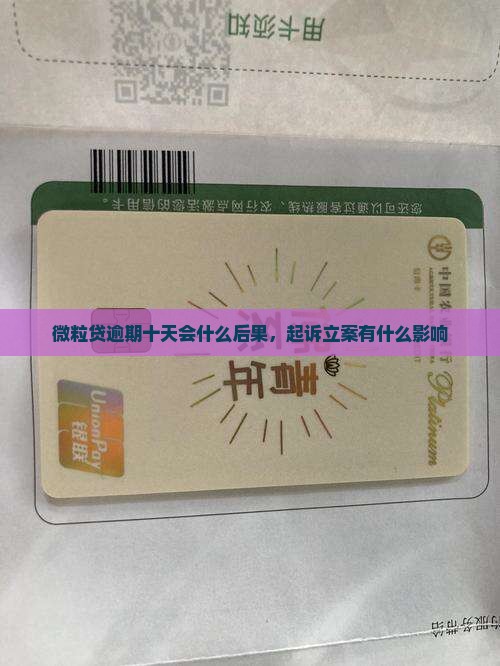 微粒贷逾期十天立案会有什么后果