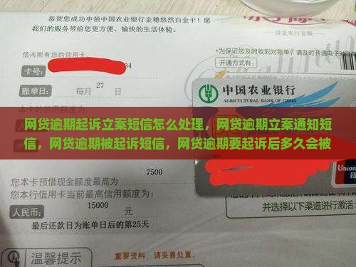 网贷逾期起诉立案短信怎么处理