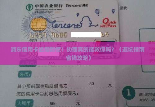 浦东信用卡逾期协商