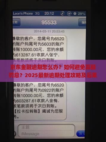 京东金融逾期处理方法及后果分析