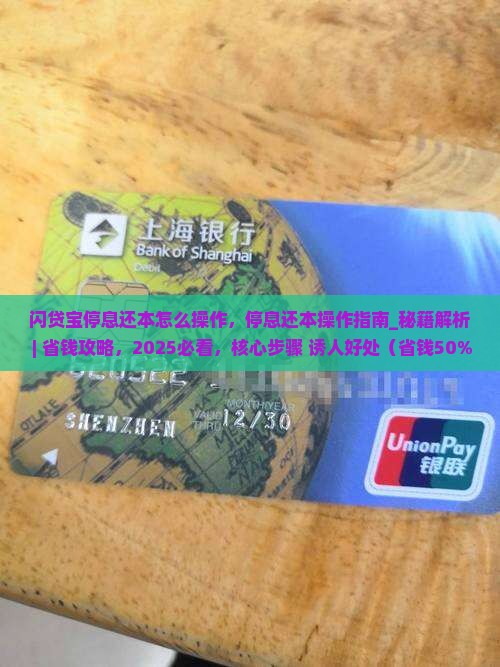 闪贷宝停息还本怎么操作