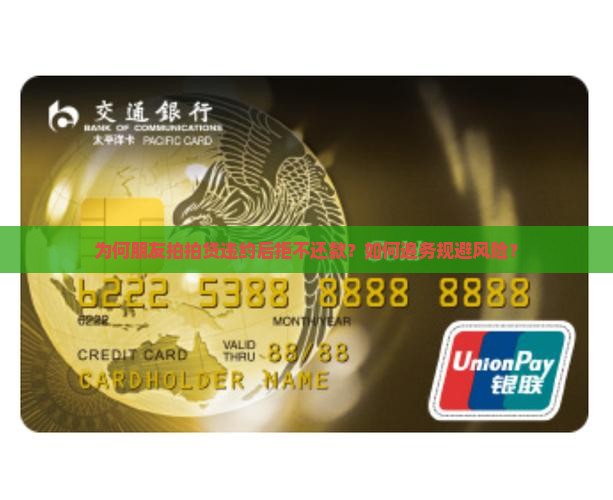 为何朋友拍拍贷违约后拒不还款？如何追务规避风险？