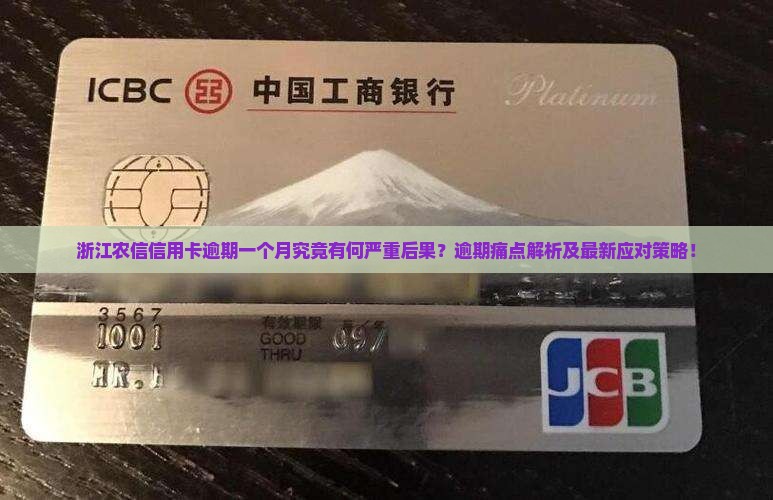 浙江农信信用卡逾期一个月究竟有何严重后果？逾期痛点解析及最新应对策略！