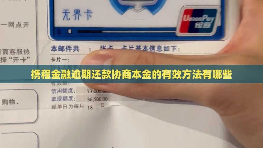 携程金融逾期还款协商本金的有效方法有哪些
