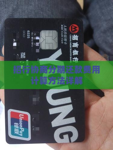 招行协商分期还款费用计算方法详解