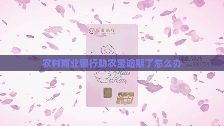 农村商业银行助农宝逾期了怎么办