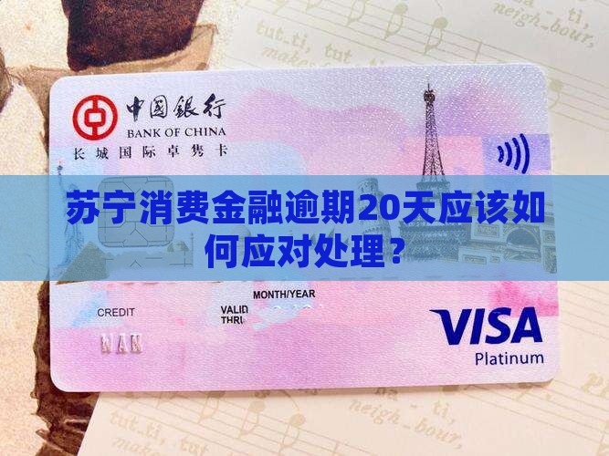 苏宁消费金融逾期20天应该如何应对处理？