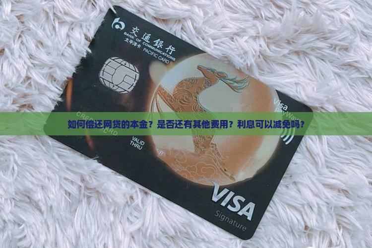 如何偿还网贷的本金？是否还有其他费用？利息可以减免吗？