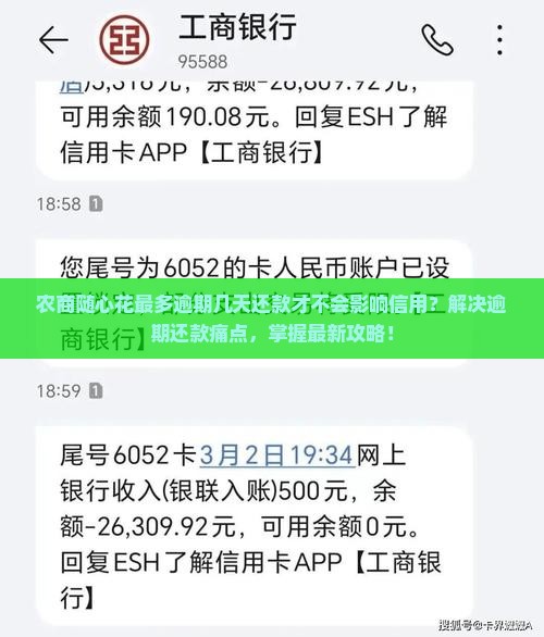 农商随心花最多逾期几天还款才不会影响信用？解决逾期还款痛点，掌握最新攻略！