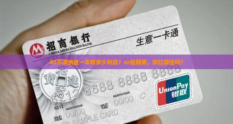 40万滞纳金一年有多少利息？or逾期费，你扛得住吗？