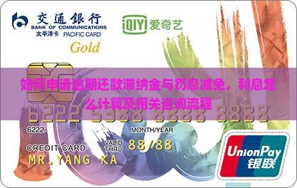 如何申请逾期还款滞纳金与罚息减免，利息怎么计算及相关咨询流程