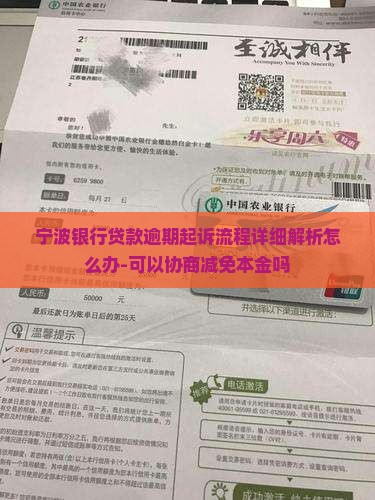宁波银行贷款逾期起诉流程详细解析怎么办-可以协商减免本金吗