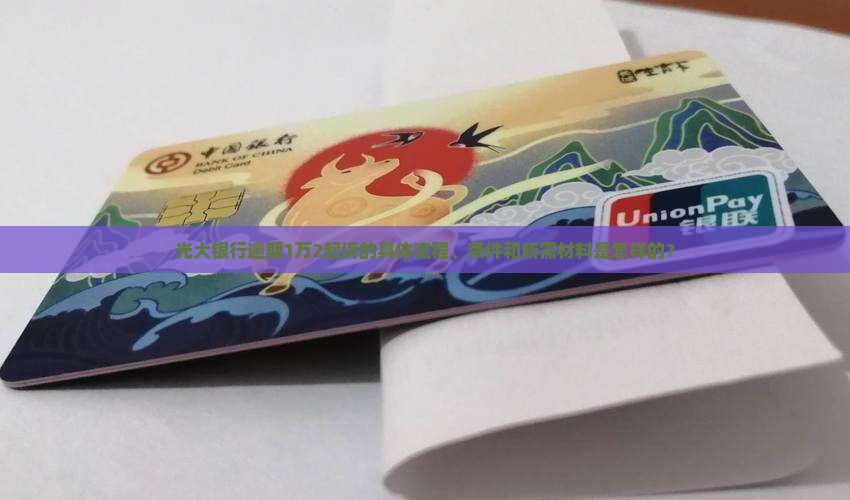 光大银行逾期1万2起诉的具体流程、条件和所需材料是怎样的？