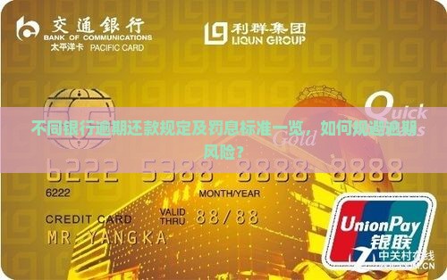 不同银行逾期还款规定及罚息标准一览，如何规避逾期风险？