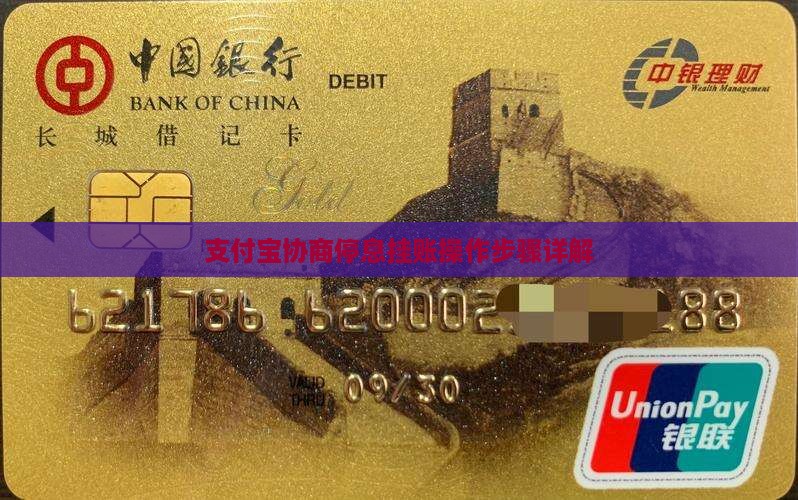 支付宝协商停息挂账操作步骤详解