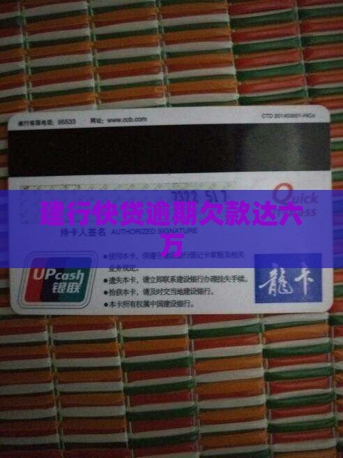 建行快贷逾期欠款达六万