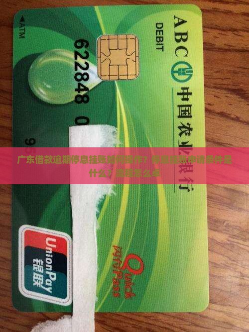 广东借款逾期停息挂账如何操作？停息挂账申请条件是什么？流程怎么卓