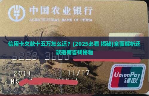 信用卡欠款十五万怎么还