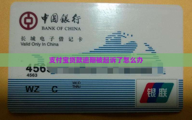 支付宝贷款逾期被起诉了怎么办