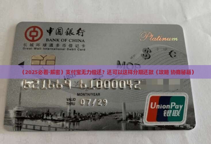 支付宝无力偿还可以分期还款吗