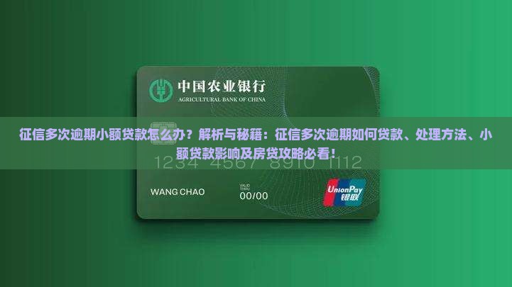 征信多次逾期小额贷款怎么办