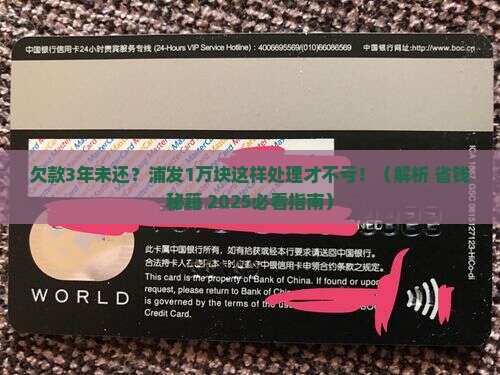 浦发欠1万3年没有还如何解决