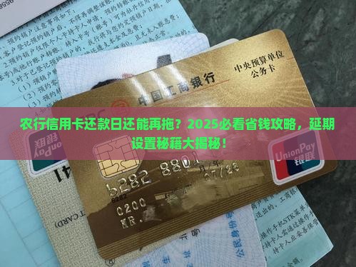 农行信用卡有延期还款日怎么设置