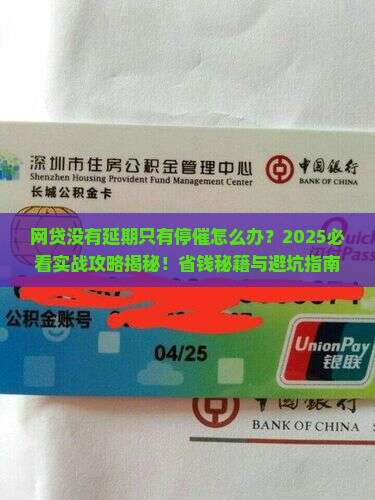 网贷没有延期只有停催怎么办