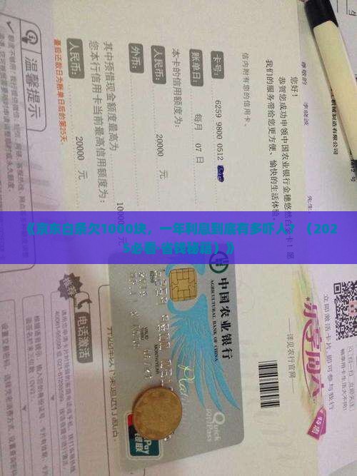 京东白条欠1000元一年利息多少