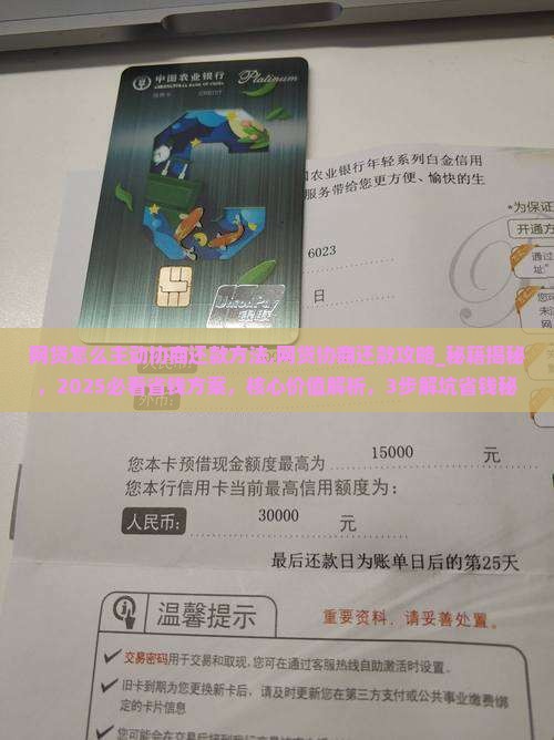 网贷怎么主动协商还款方法
