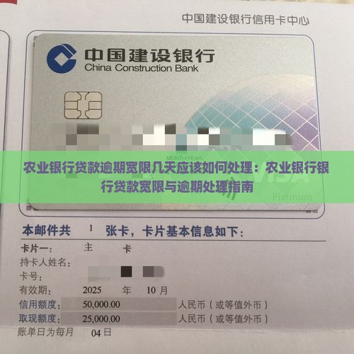农业银行贷款逾期宽限几天应该如何处理