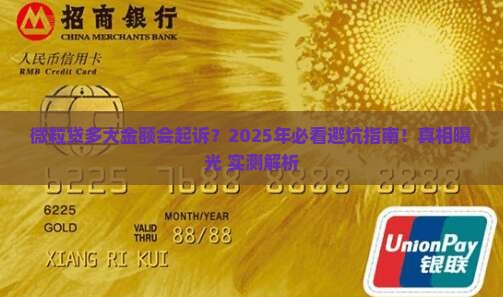 微粒贷多大金额会起诉怎么处理