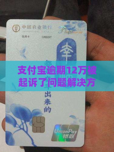 支付宝逾期12万被起诉了问题解决方案