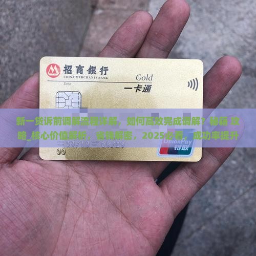 新一贷诉前调解流程详解