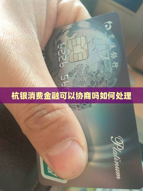 杭银消费金融可以协商吗如何处理