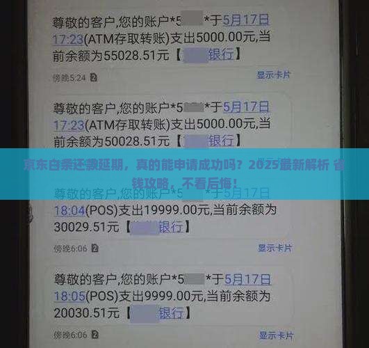 京东白条还款申请延期的问题处理要点及条件