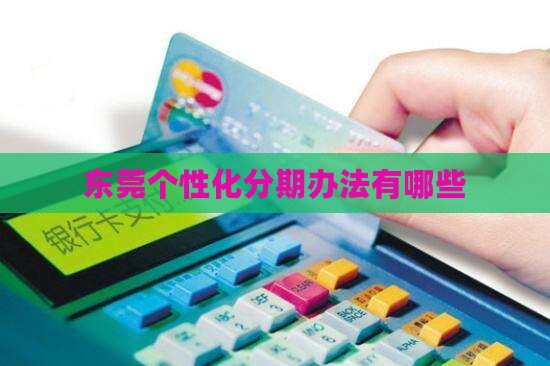东莞个性化分期办法有哪些