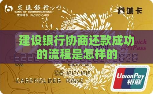建设银行协商还款成功的流程是怎样的