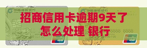 招商信用卡逾期9天了