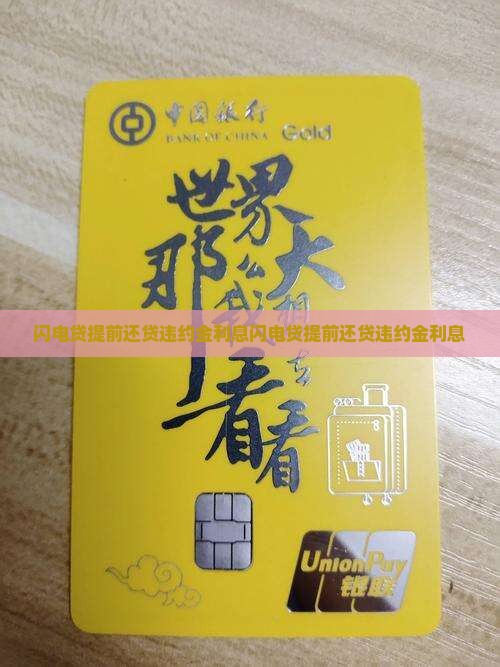 闪电贷提前还贷违约金利息
