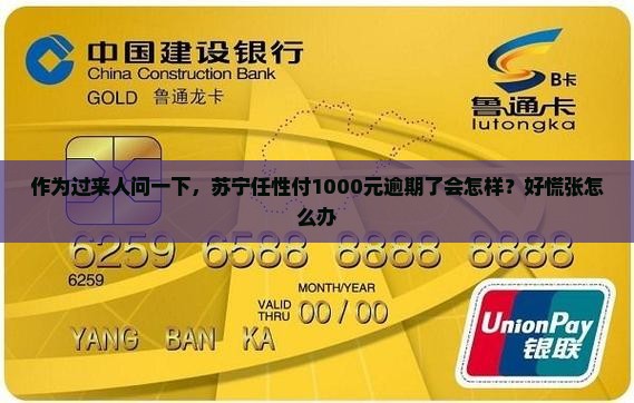 苏宁任性付1000逾期会怎样